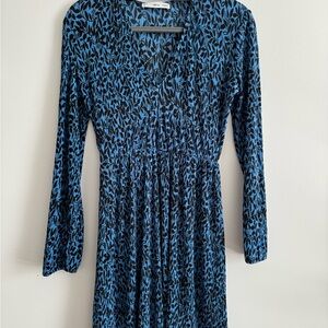 Blue Patterned Dress